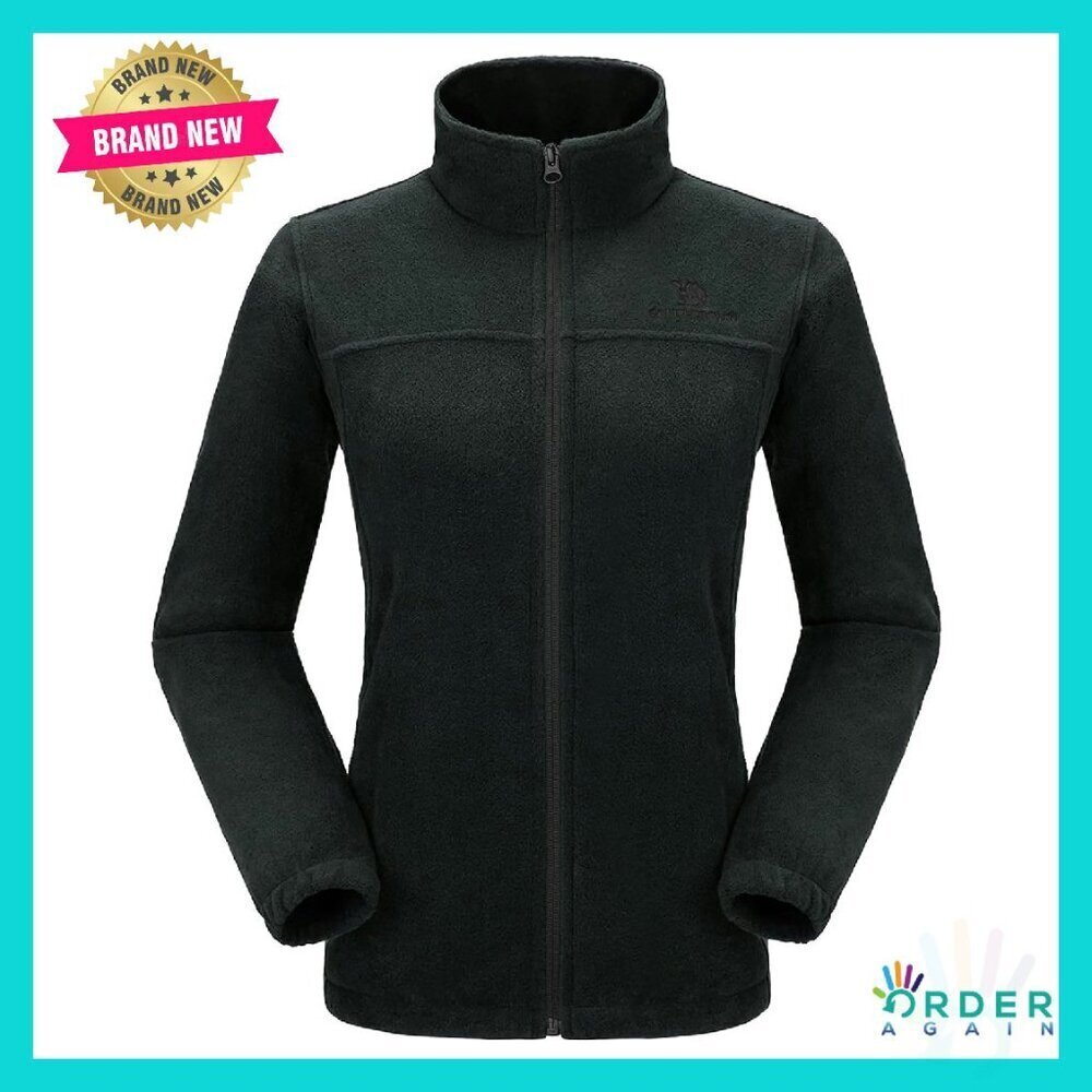 Full Zip Fleece Jacket Soft Polar Cozy Oversized Chic Spring Outdoor Activewear